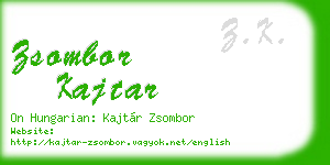 zsombor kajtar business card