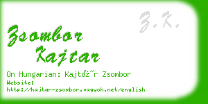 zsombor kajtar business card